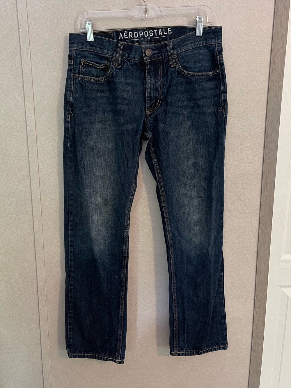 Vintage Y2K Aeropostale Essex Straight Leg Jeans 30x30 Unisex Dark Wash